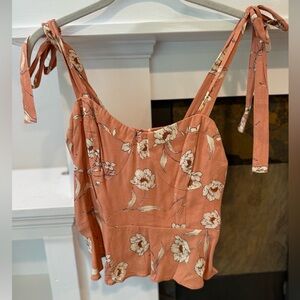 Audrey 3+1 Tie Strap Floral Top